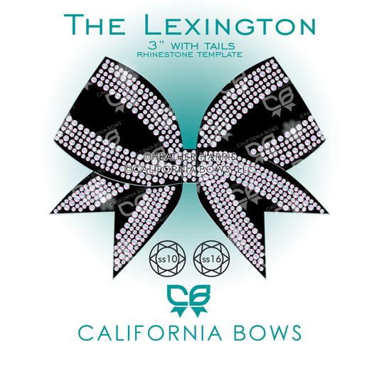 Lexington 3" Bow Rhinestone Template Download