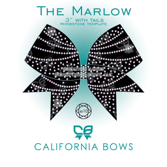 Marlow 3" Bow Rhinestone Template Download