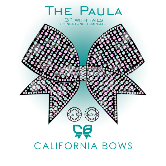 Paula 3" Bow Rhinestone Template Download