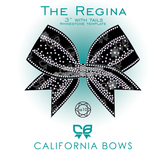 Regina 3" Bow Rhinestone Template Download