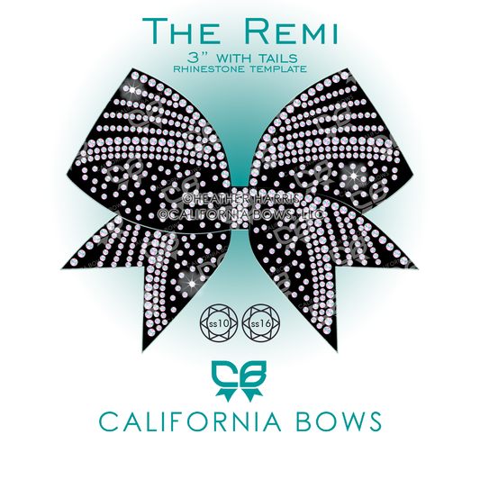 Remi 3" Bow Rhinestone Template Download