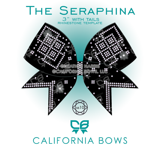 Seraphina 3" Bow Rhinestone Template Download