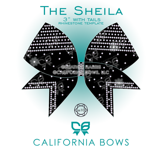 Sheila 3" Bow Rhinestone Template Download