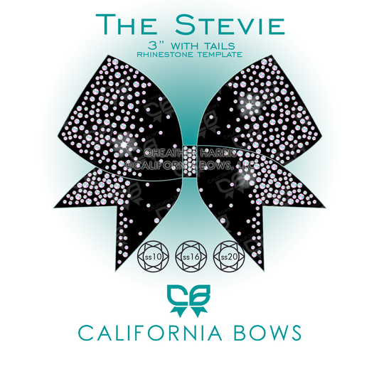 Stevie 3" Bow Rhinestone Template Download